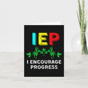 IEP I Uppmuntra Speciella utbildningsskolan att gö Kort