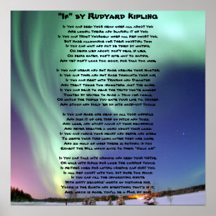 "If-" av Kipling Poster