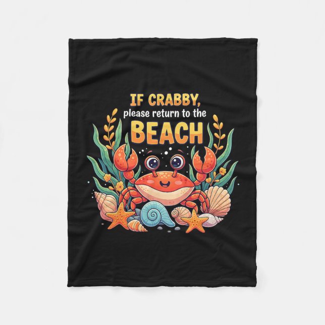 If Crab  Fleecefilt (Framsidan)