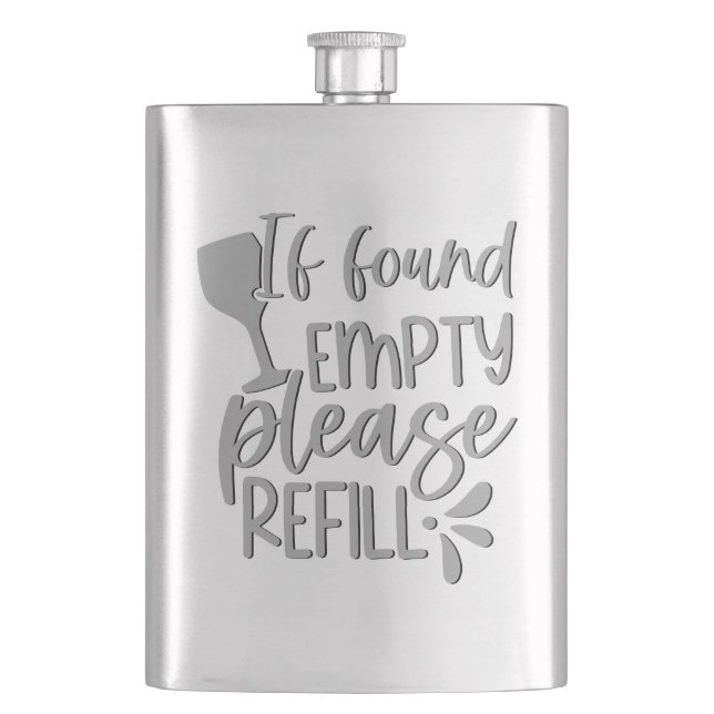 If Found Empty Please Refill | Adult Alcohol Humor Fickplunta (Framsidan)