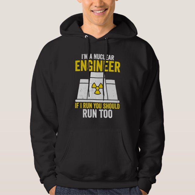 If I Run You Shoul Run Too Hoodie (Framsida)