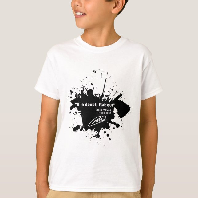 If in doubt, flat out t-shirt (Framsida)