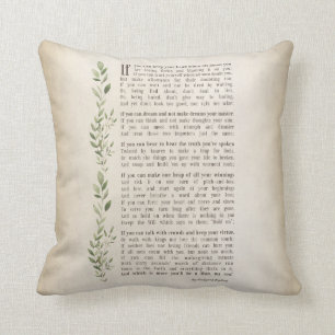IF, inspirerad dikt av Rudyard Kipling Kudde
