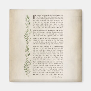 IF, inspirerad dikt av Rudyard Kipling Magnet