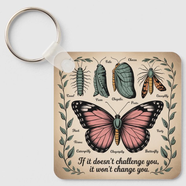 If It Doesn't Challenge You, It Won't Change You Nyckelring (Framsida)