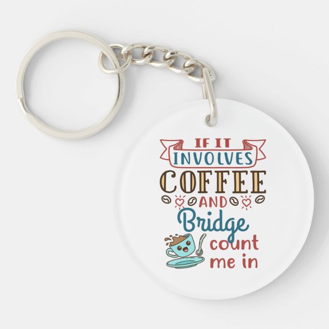 If It Involves Coffee and Bridge Cute Card Game (Framsidan)