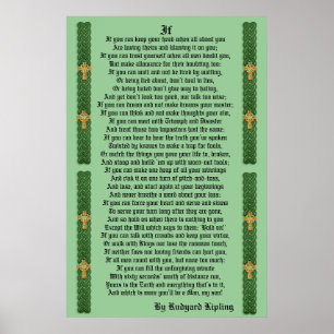 "IF"-pros av Rudyard Kipling Poster