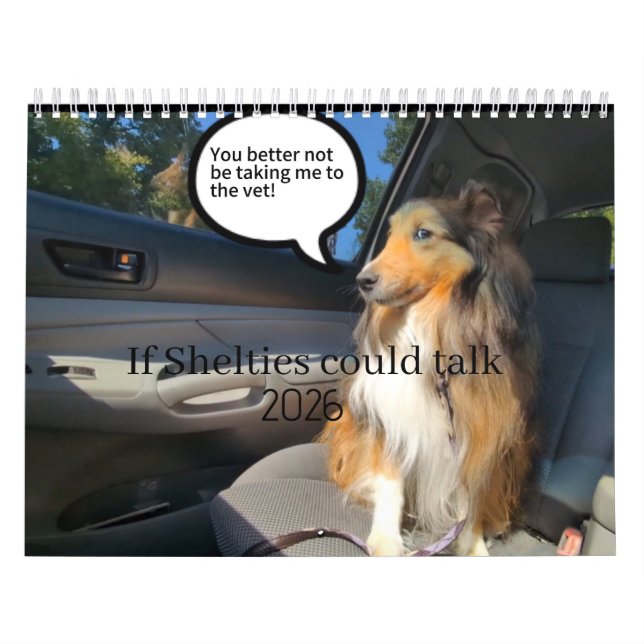 If Shelties could talk Kalender (Omslag)