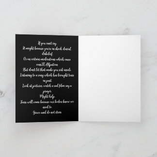 If You Can't Cry Kort