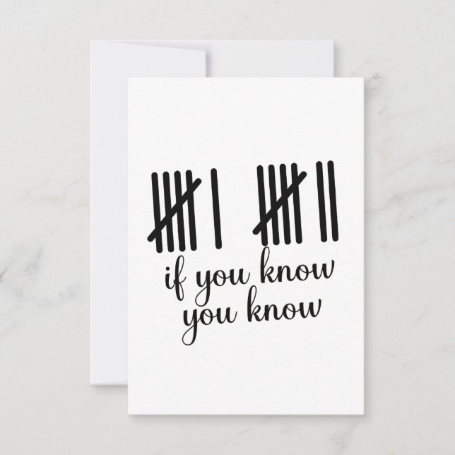 If You Know You Know Six Seven 6 7 Math  Inbjudningar (Framsida)