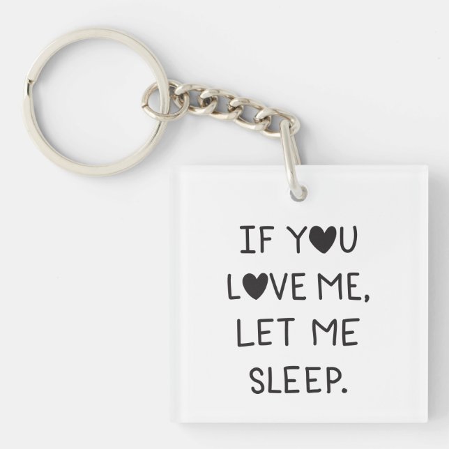 If you love me, let me sleep (Framsidan)