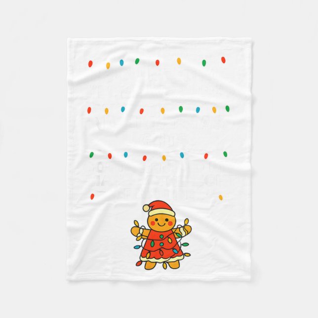 If You Need Me, I'll Be Wrapped In Christmas Light Fleecefilt (Framsidan)