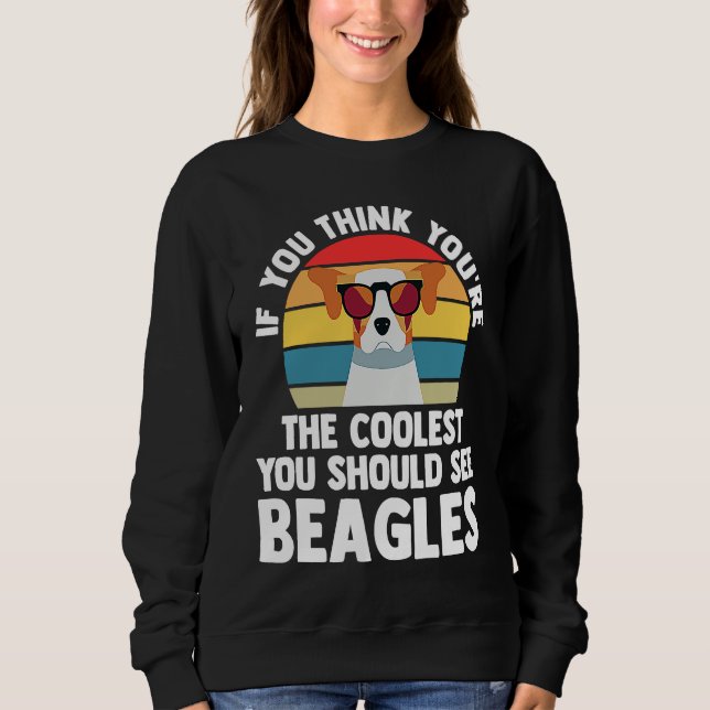 if you think yiu're you chould see beagles beagles t shirt (Framsida)