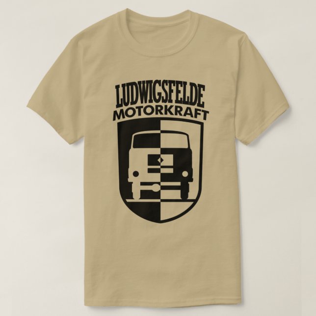IFA Ludwigsfelde Motorkraft Jackat av Arm black T Shirt (Design framsida)