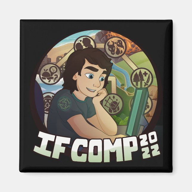 IFComp 2022 Magnet (Framsidan)