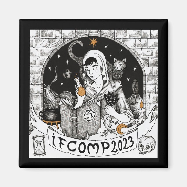 IFComp 2023 Magnet (Framsidan)