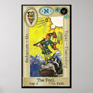 Ifdawn Deepdröm Tarot Nyckel 0 ~ Fool Poster