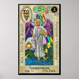 Ifdawn Deepdröm Tarot Nyckel 14 ~ Temperance Poster