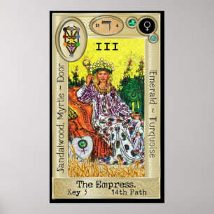 Ifdawn Deepdröm Tarot Nyckel 3 ~ Empress Poster