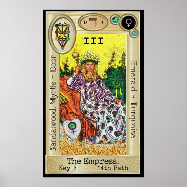 Ifdawn Deepdröm Tarot Nyckel 3 ~ Empress Poster (Framsidan)