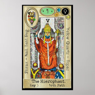 Ifdawn Deepdröm Tarot Nyckel 5 ~ Hierofant Poster