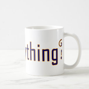 Ifrågasätta allt kaffemugg