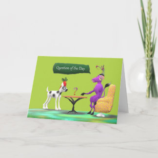 Ifrågasätta av dagen kort