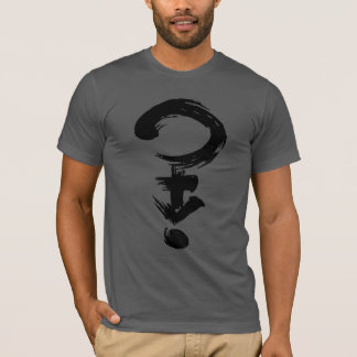 Ifrågasätta genderpenseldragsymbolet t-shirt