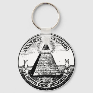 Ifrågasätta Illuminati som den nya världen Nyckelring