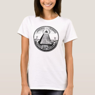 Ifrågasätta Illuminati som den nya världen Tee