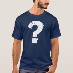 Ifrågasätta markerar skjortan t shirt