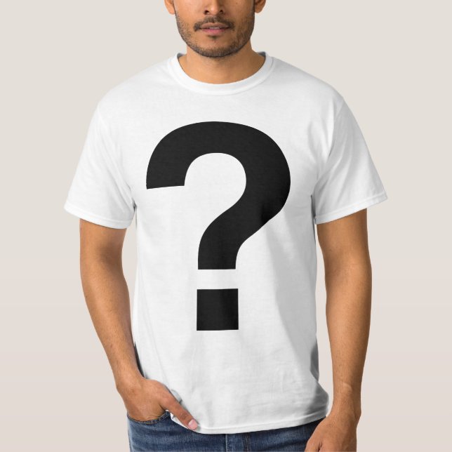 IFRÅGASÄTTA MARKERAR T-SHIRT (Framsida)