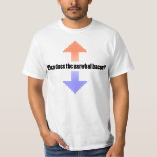 Ifrågasätta, när gör den Narwhal baconen Upvot Tee