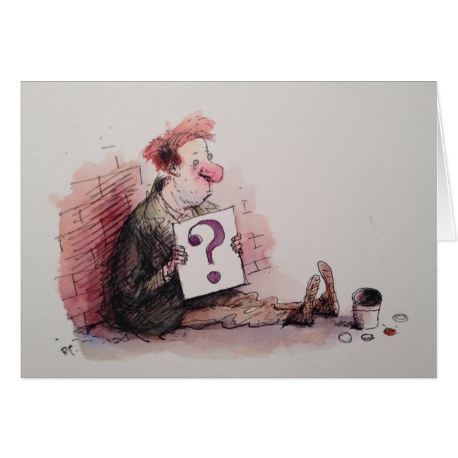 Ifrågasättakortet Hälsningskort (Framsidan Horizontal)