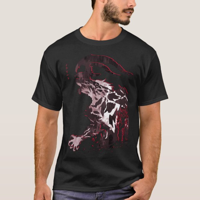 Ifrit Awakening Grått Ver.Fantasy Xvi T Shirt (Framsida)