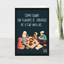 Iftaar-inbjudan - Familjemiddag Kort