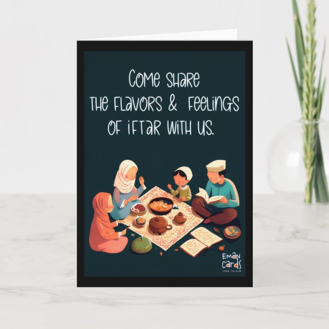 Iftaar Invite - Family Meal Kort (Framsida)