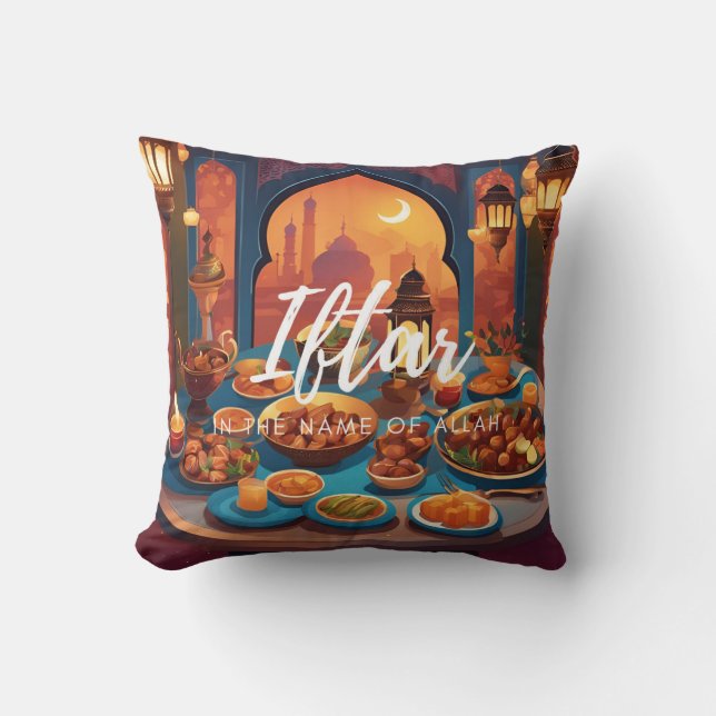 Iftar Bord Food Cushion Kudde (Framsida)