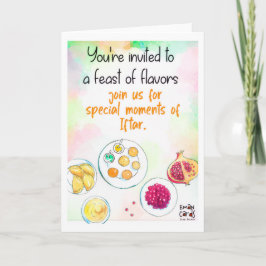 Iftar Feast  - Colorful Card Kort