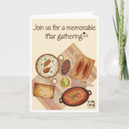 Iftar-inbjudan - Middagsbord Kort