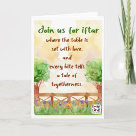 Iftar Invitation - Landscape Kort