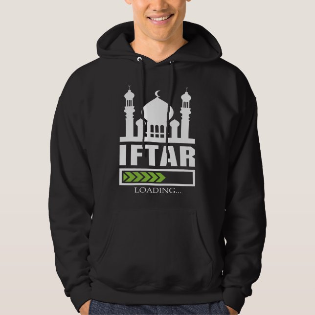 Iftar Loading Muslim Allah Religion Mosque Koran I Hoodie (Framsida)