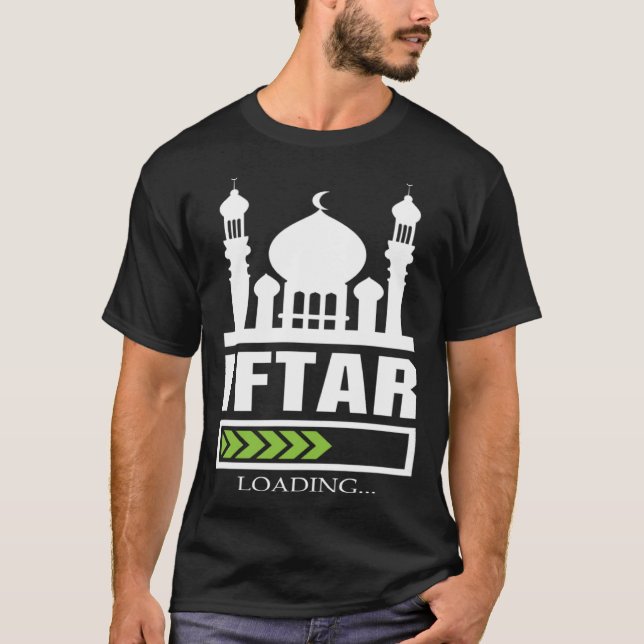 Iftar Loading Muslim Allah Religion Mosque Koran I T Shirt (Framsida)