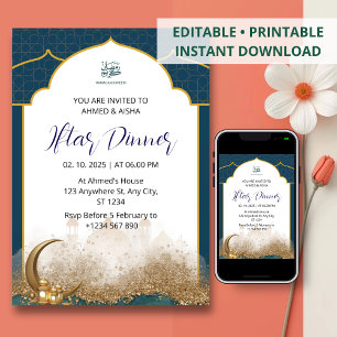 Iftar middagsinbjudan ramadan navvy moskque inbjudningar