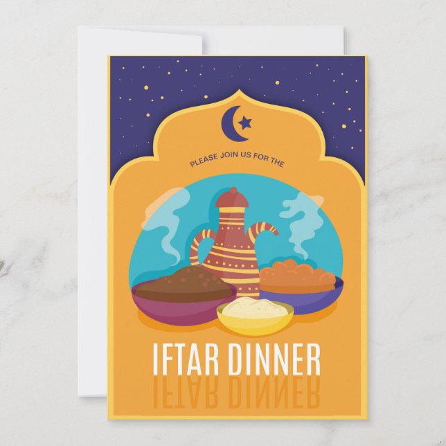 Iftar Middagskalas Inbjudningar (Framsida)