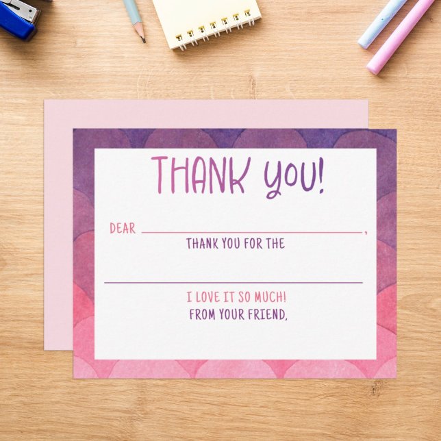 Ifyllbar Tacksamhet Sjöröding akvarell Tackkort Tack Kort (Skapare uppladdad)