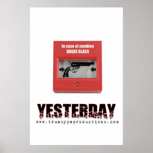 Igår avbrottsexponeringsglas poster