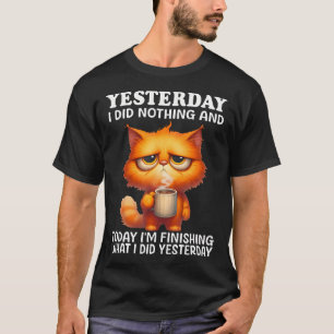 Igår Gjorde Jag Inget Och Idag Slutför Jag Ka T Shirt