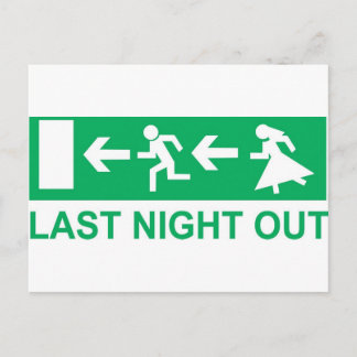 igår kväll ute vykort