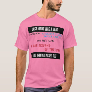 Igår kväll var en oskärpeskjorta t shirt